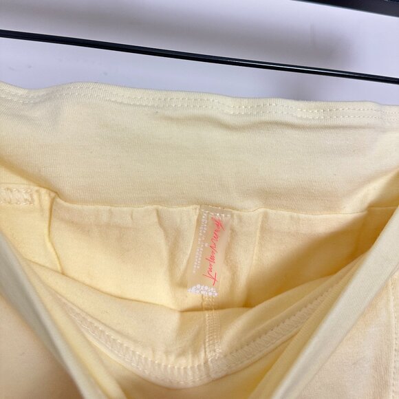FREE PEOPLE Movement Hot Shot Mini Skort in Sunny Yellow Size Medium - Picture 6 of 8